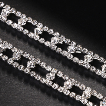 Telová retiazka s viacfarebnými kryštálmi, nastaviteľný otvorený geometrický dizajn, elektroplátovaná zliatina