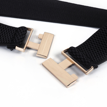 Еластичен колан за рокля с катарама от сплав, ширина 2–4 см, закопчаване с катарама, електроплакиран завършек