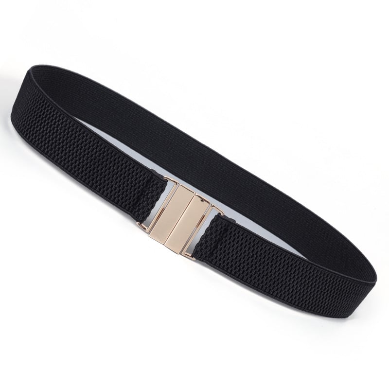 Еластичен колан за рокля с катарама от сплав, ширина 2–4 см, закопчаване с катарама, електроплакиран завършек