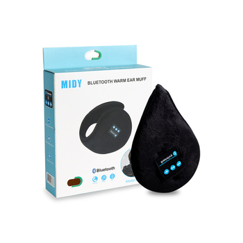 Zimska kapa s Bluetooth zaštitom za uši, bežični 5.0, over-ear slušalice, unisex za odrasle, akril/sintetička vunа