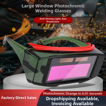 Ochelari de protecție pentru sudură cu auto-întunecare și mască pentru sudură cu arc; Brand: Prepared; Seria: Protective goggles; Filtru UV: 1; Lentila auto-întunecată; Nu este compatibil cu ochelari