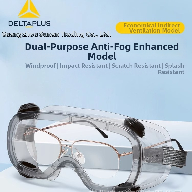 Delta 101124 aizsargbrilles, PC lēcas, regulēts rāmis, pret šļakatām un miglošanos
