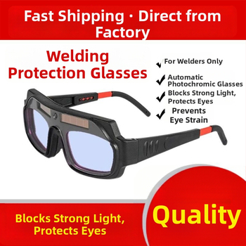 Automātiski tonējošas metināšanas brilles, anti-reflektora acu aizsardzība, krāsu maiņas lēcas, aizsardzība pret šļakatām un triecieniem