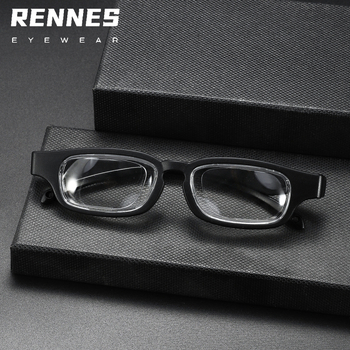 Очила за четене с All-in-One регулиране на фокуса +100 до +400, защита от синя светлина, TR90 квадратни рамки, пълна рамка за възрастни