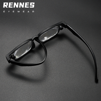 Очила за четене с All-in-One регулиране на фокуса +100 до +400, защита от синя светлина, TR90 квадратни рамки, пълна рамка за възрастни