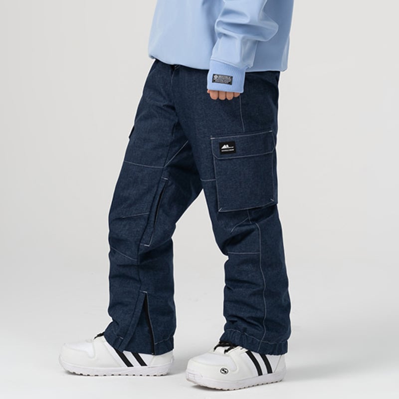 Vanjske hlače za skijanje za slobodno vrijeme, vjetrootporne, vodonepropusne i tople, poliester vlaknasta tkanina; izlazak jeseni 2023