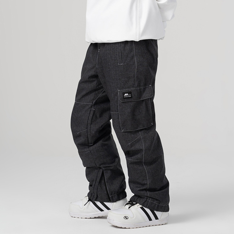 Vanjske hlače za skijanje za slobodno vrijeme, vjetrootporne, vodonepropusne i tople, poliester vlaknasta tkanina; izlazak jeseni 2023