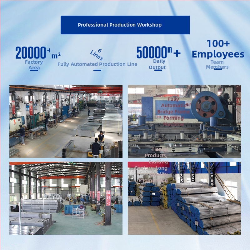 Nerūsējošā tērauda kanāla kabel tilts Tianlai — piemērots būvniecībai, elektro, naftas nozarē, sakariem un jaunajai enerģijai