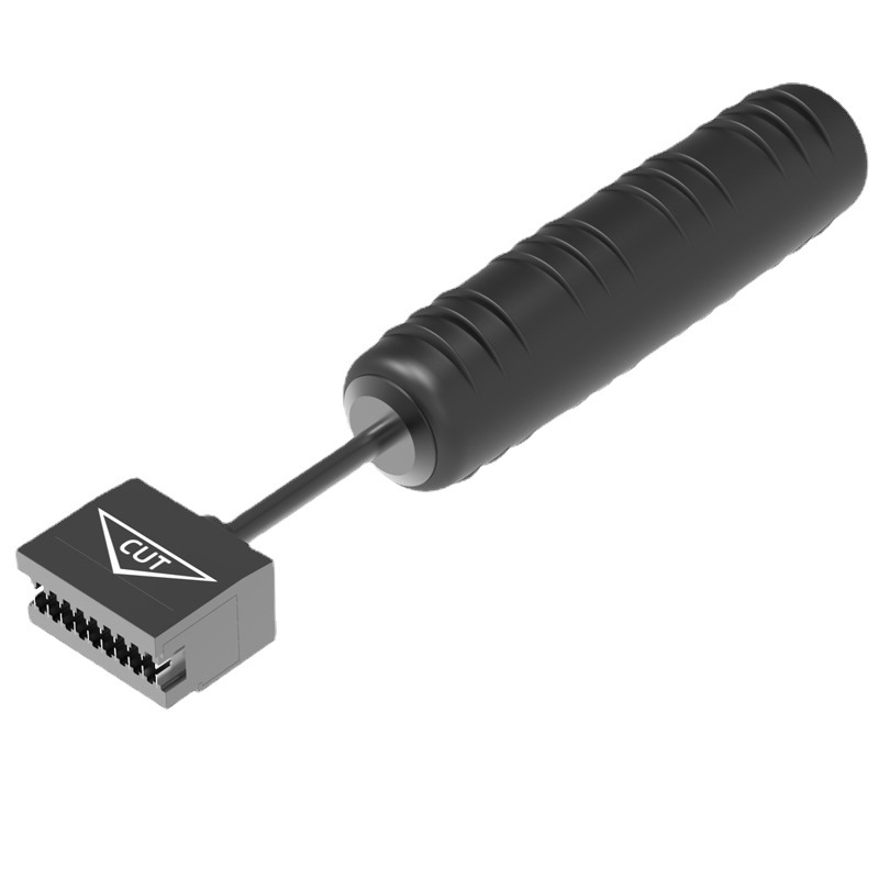 Penkių porų kabelių pjovimo įrankis 110 tipo telefono skirstymo plokštei, su vielų perforavimo įrankiu — atsparus dilimui, aukšto anglies plienas