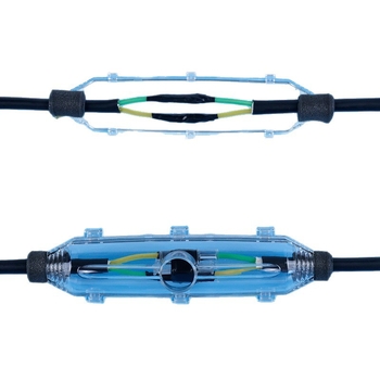 Sikam cutie de conexiuni impermeabilă, cu acces drept pentru cabluri subterane, umplută cu adeziv, etanșă la exterior