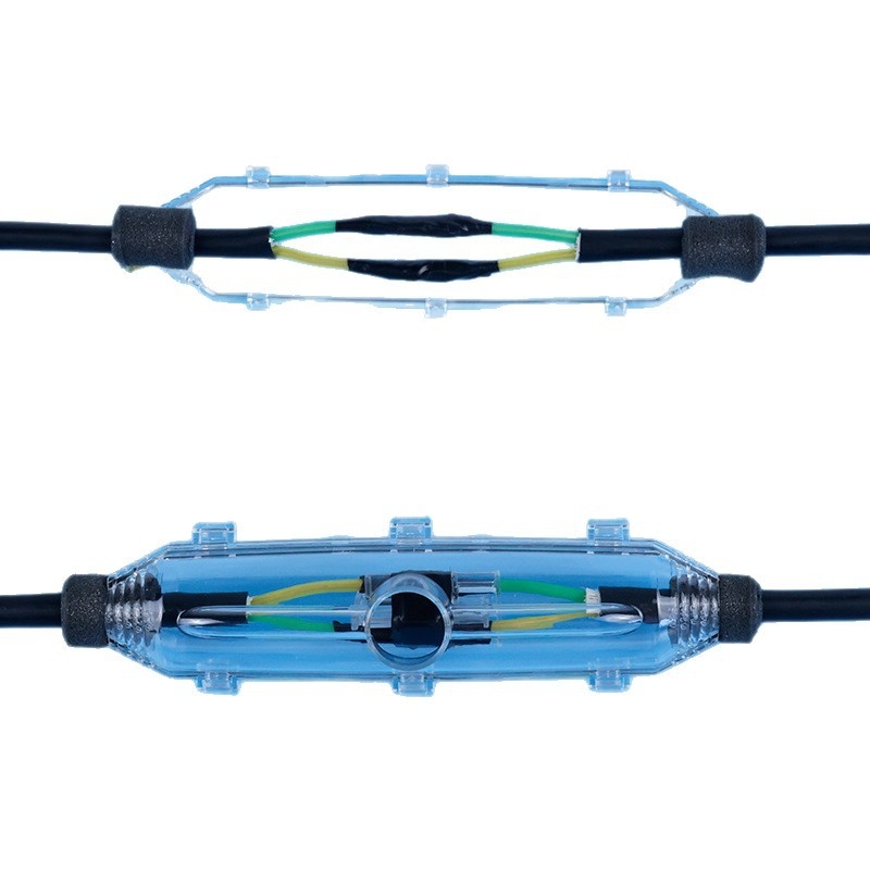 Sikam cutie de conexiuni impermeabilă, cu acces drept pentru cabluri subterane, umplută cu adeziv, etanșă la exterior