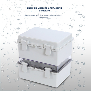 Wochang priehľadný vodotesný spojovací box, 150 × 100 × 70 mm, ABS plast, vysoká tesnosť