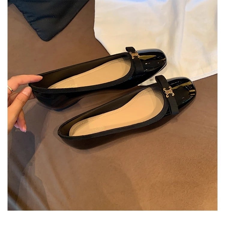 Crape Myrtle ženske ravne cipele, gornji materijal: prava koža, okrugli vrh, skriveno 3 cm povećanje visine, gumeni potplat