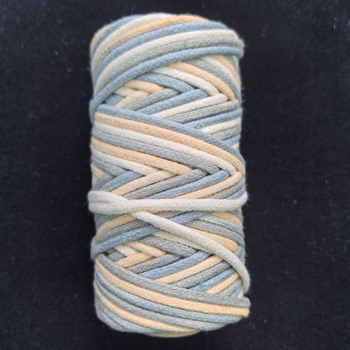 Βαμβακερό σχοινί για DIY κατασκευές με εκτυπωμένη επεξεργασία, προσαρμοζόμενο μακραμέ κορδόνι για βραχιόλια και λουριά τσαντών