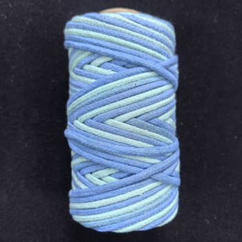 Βαμβακερό σχοινί για DIY κατασκευές με εκτυπωμένη επεξεργασία, προσαρμοζόμενο μακραμέ κορδόνι για βραχιόλια και λουριά τσαντών