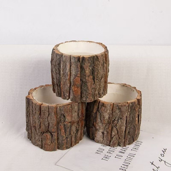 Саксия за цветя от изкуствена кора – дишаща, биоразградима, здрава и издръжлива, спестява вода, за бюро, пасторален стил