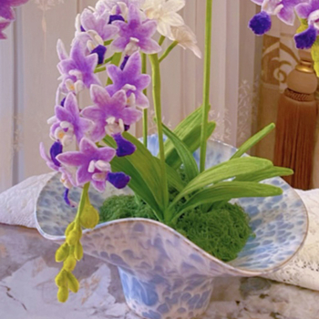 Σετ DIY για μπουκέτο ορχιδέας με στριφτή ράβδο, βελούδινο υλικό, για ηλικίες 15-35