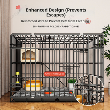 Iekštelpu trušu būris, metāla konstrukcija, kods 66544, nav importēts, piemērots trušiem un cūciņām