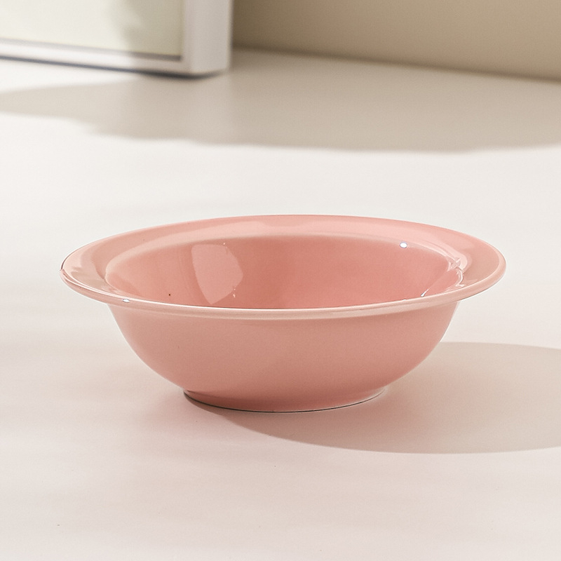 Castron ceramic dublu pentru pisici, cu suport din bambus și lemn