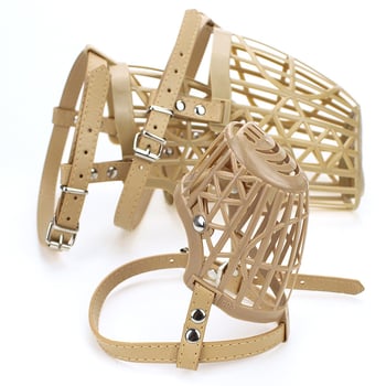 Защита за устата на домашни любимци (анти ухапване) – мека PU пластмаса, 7 части, марка Pet Tsai, лицензиран частен етикет