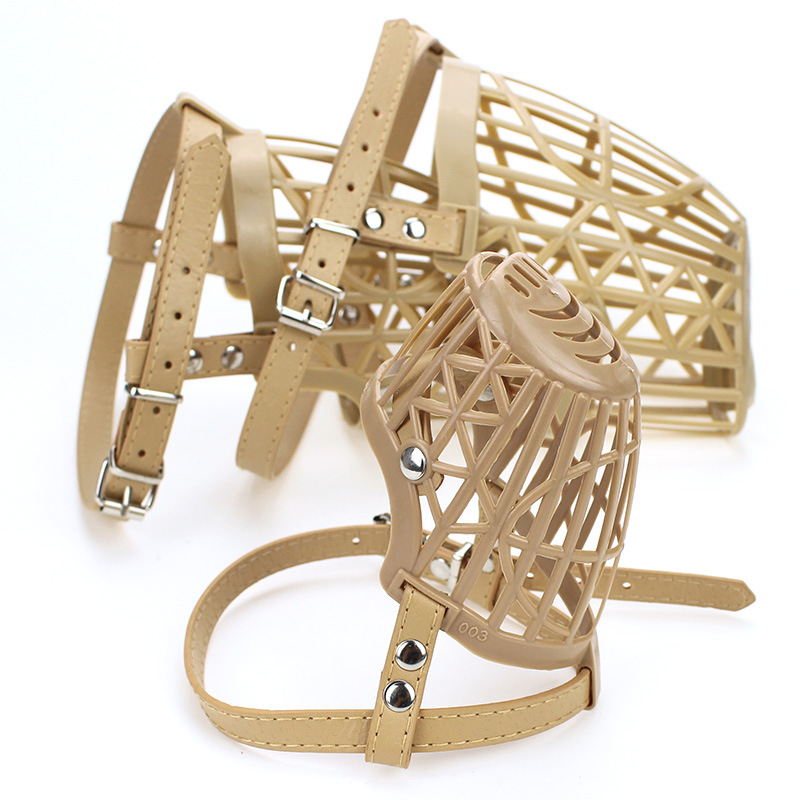 Защита за устата на домашни любимци (анти ухапване) – мека PU пластмаса, 7 части, марка Pet Tsai, лицензиран частен етикет