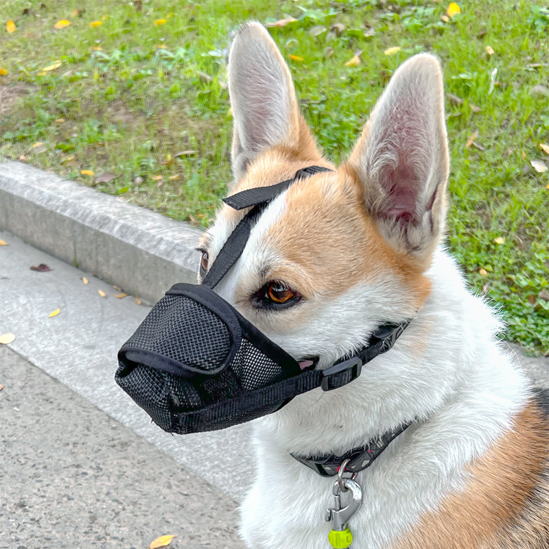 Botniță pentru câine, din nylon, respirabilă, anti-mușcături și anti-lătrat, reglabil