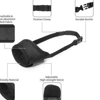 Μασούλα σκύλου – Ρυθμιζόμενη, Κατάλληλη για κουτάβια και ενήλικες, Αντιδαγκώματος, Αντι-Γαύγισμα, Διαπνέουσα