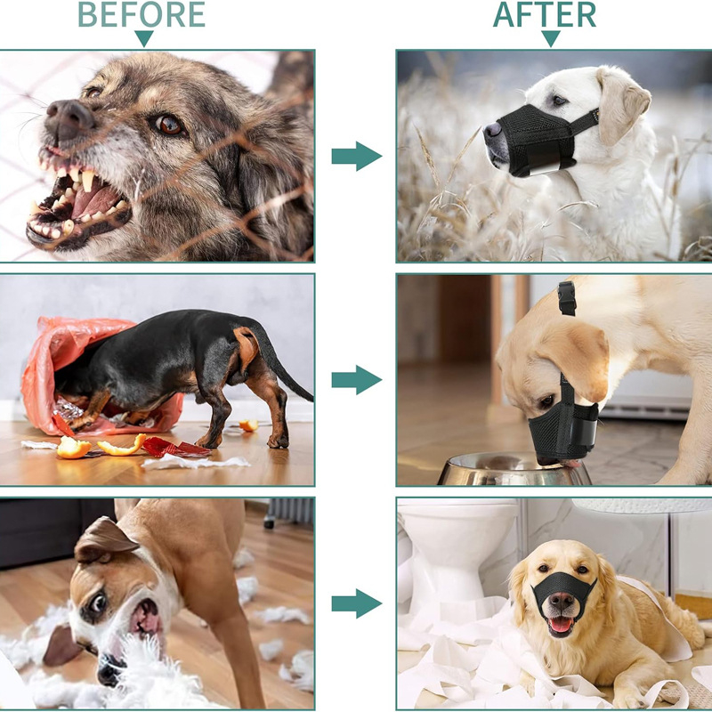 Μασούλα σκύλου – Ρυθμιζόμενη, Κατάλληλη για κουτάβια και ενήλικες, Αντιδαγκώματος, Αντι-Γαύγισμα, Διαπνέουσα