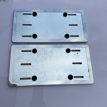 Ramă din oțel inoxidabil pentru plăcuța de înmatriculare, compatibilitate generală, piesa 003, cod 06