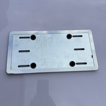 Ramă din oțel inoxidabil pentru plăcuța de înmatriculare, compatibilitate generală, piesa 003, cod 06