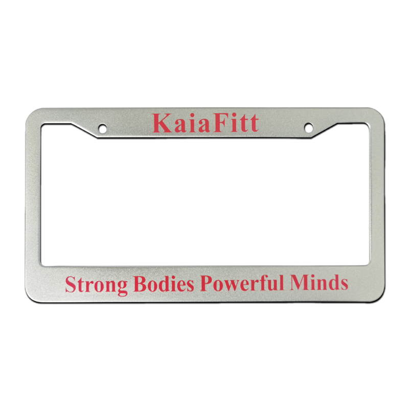 Rámka na poznávaciu značku FTB, hliníková zliatina + nerezová oceľ, universalna kompatibilita, prispôsobiteľné spracovanie