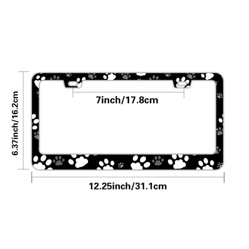 Rámka na poznávaciu značku FTB, hliníková zliatina + nerezová oceľ, universalna kompatibilita, prispôsobiteľné spracovanie
