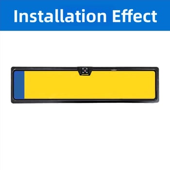 HD 4 LED kamera do auta so rámom európskej poznávacej značky