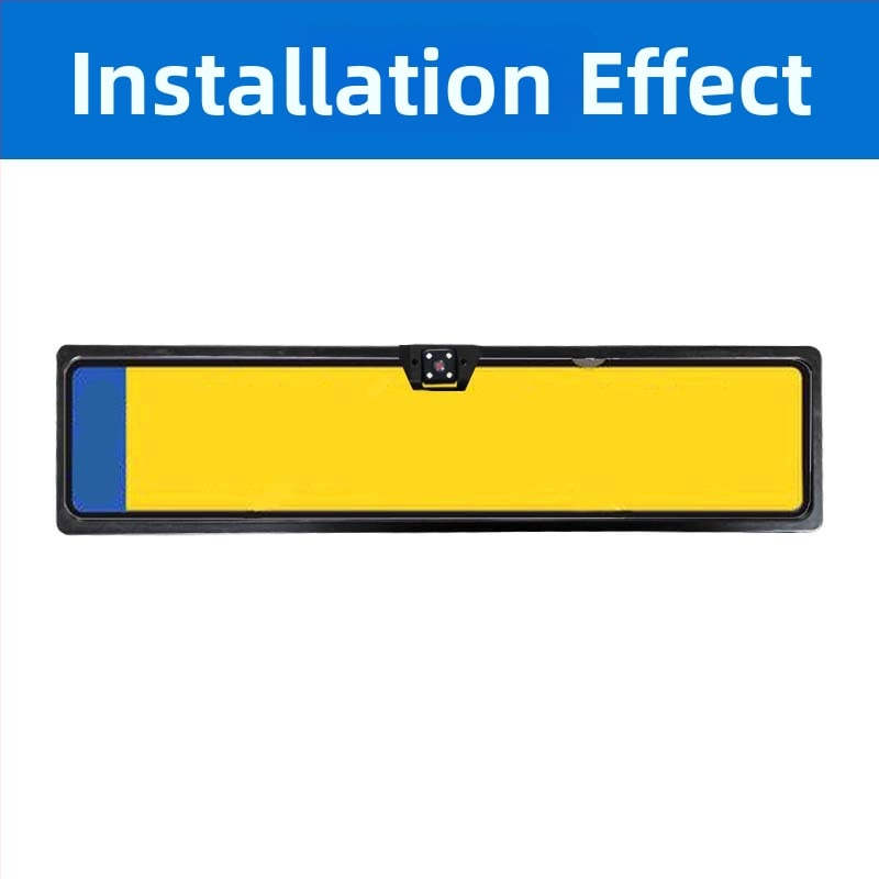HD 4 LED kamera do auta so rámom európskej poznávacej značky