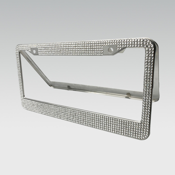 Feirong nerđajućeg čelični okvir za registarsku pločicu s dijamantnim kristalima, vanjski poklopac, za američki standard, veličina 310x160 mm