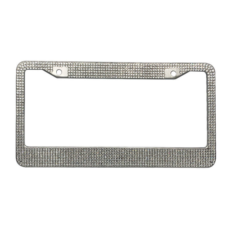 Feirong nerđajućeg čelični okvir za registarsku pločicu s dijamantnim kristalima, vanjski poklopac, za američki standard, veličina 310x160 mm