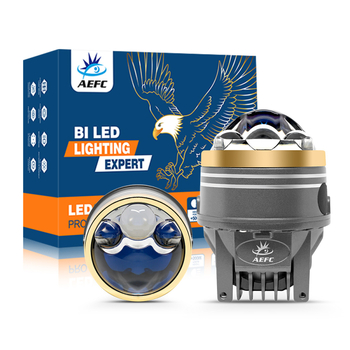 90W LED svjetlo za maglu za automobil, 3-inčni objektiv, vodootporno, trobojne boje, daleka i bliža zraka, dvostruka leća
