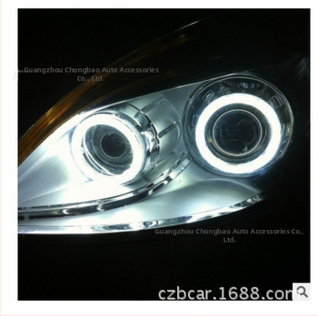 LED COB Angel Eyes maglenka s Bluetooth aplikacijom i daljinskim upravljačem, prozirni poklopac, 5W, 12–24V, 480 lm, 30.000 h