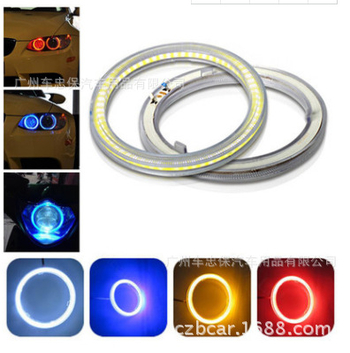 LED COB Angel Eyes maglenka s Bluetooth aplikacijom i daljinskim upravljačem, prozirni poklopac, 5W, 12–24V, 480 lm, 30.000 h