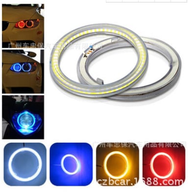 LED COB Angel Eyes maglenka s Bluetooth aplikacijom i daljinskim upravljačem, prozirni poklopac, 5W, 12–24V, 480 lm, 30.000 h