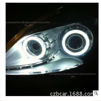 LED COB Angel Eyes maglenka s Bluetooth aplikacijom i daljinskim upravljačem, prozirni poklopac, 5W, 12–24V, 480 lm, 30.000 h