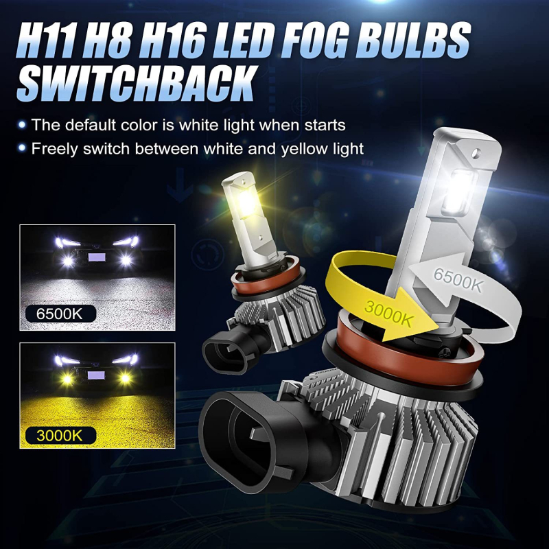LED svjetla za maglu, model 75a, 55W, 9-32V, 5000-8000 lm, avionski aluminij