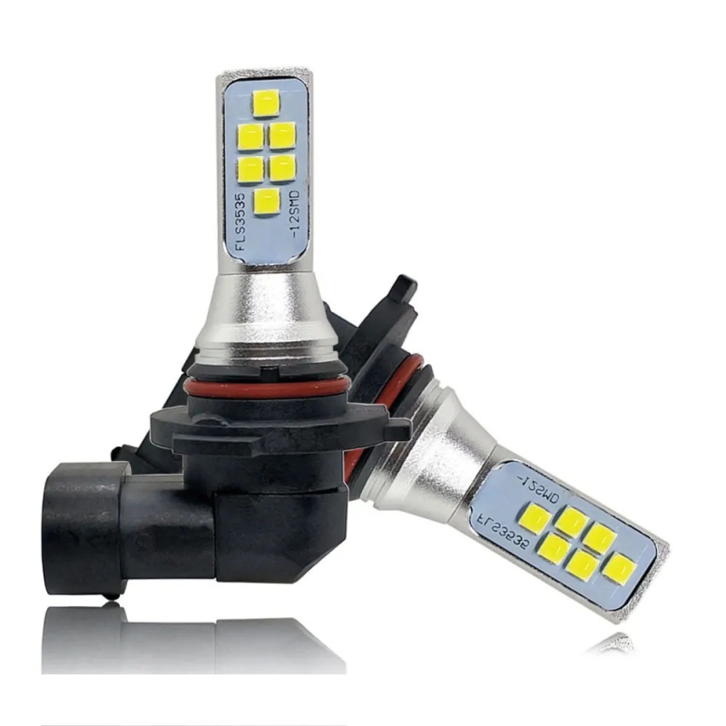 Lampă LED de ceață pentru autoturism, 12SMD 3030, 12V, 1500LM, Aluminiu de aviație
