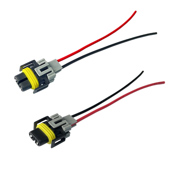 Sieviešu savienotājs automašīnas gaismām un miglas lukturiem ar klipu, saderīgs ar 880/881/H8/H11, novecošanās testēšanas līnija