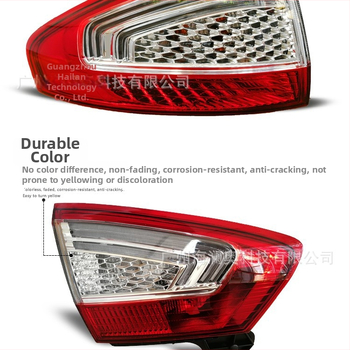 LED zadné svetlo pre Ford Mondeo 2011–2012 so svetlami do hmly a brzdovými, ABS, 12V, 45W, 4500 lm