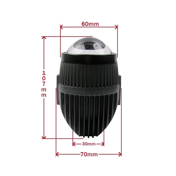 Lumină LED pentru ceață - aluminiu de aviație, impermeabilă, 45W, 12V, LED