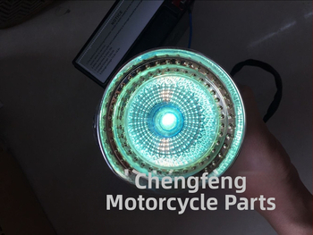 Harley Crystal Storm Prince Predné hmlové svetlo na motocykel – plast, 12V, 10W, s žiarovkou, guľový konektor