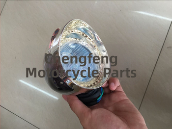 Harley Crystal Storm Prince Predné hmlové svetlo na motocykel – plast, 12V, 10W, s žiarovkou, guľový konektor