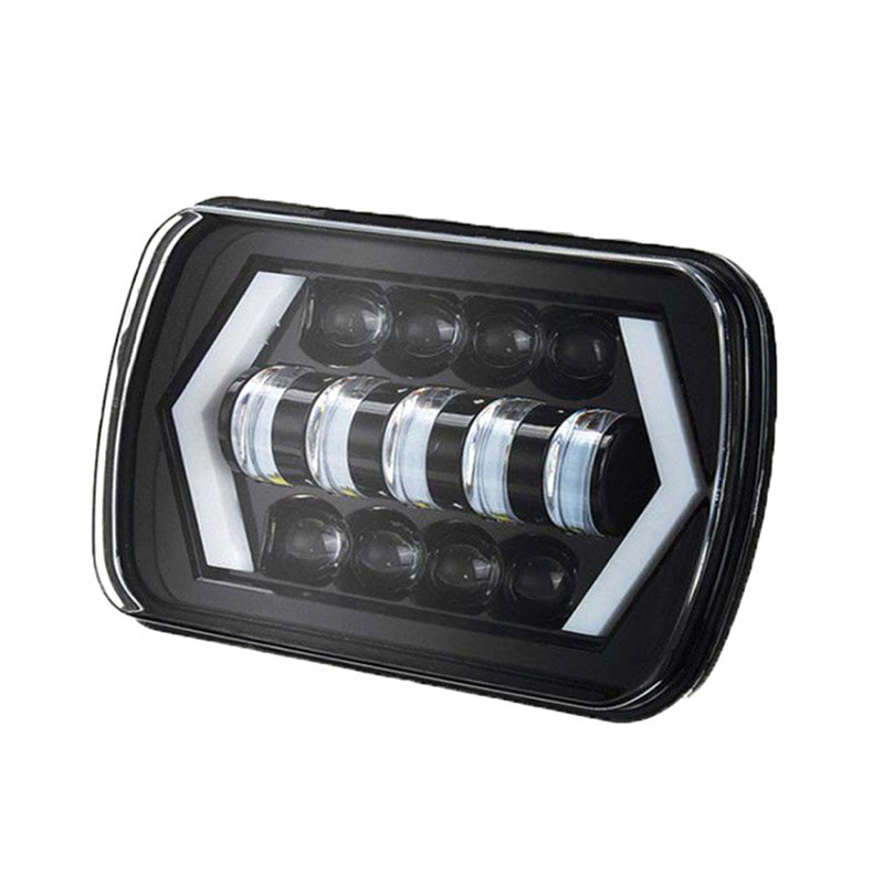 Far LED pentru Jeep Wrangler, în stil Arrow, Carcasă din aluminiu, 6500 lm, 12 V, 55 W, IP68