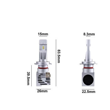 M3 LED automobilové svetlo - hliníkové puzdro, 25W, 12V, 6000 lm